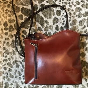 New Made In Italy Brown Leather Purse/Backpack!!